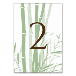 Elegant Oriental Bamboo Bröllop Bordsnummer
