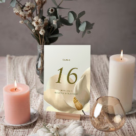 Elegant Oriental Magnolia Bröllop Bordsnummer