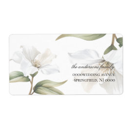 Elegant Oriental White Magnolia Wedding  Fraktsedel