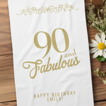Elegant Ornament 90 och Fabulous 90:e Birthday
