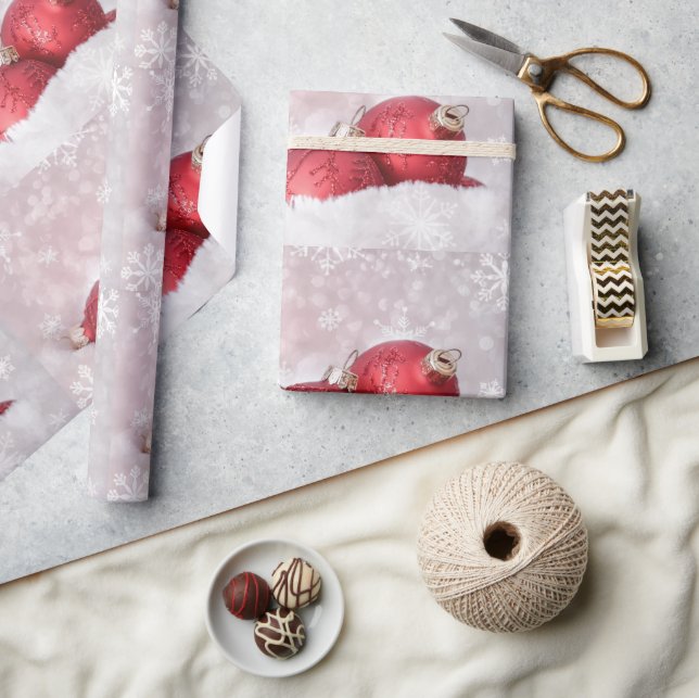 Elegant Ornament i Snö-Helgdag Presentpapper (Hantverk)