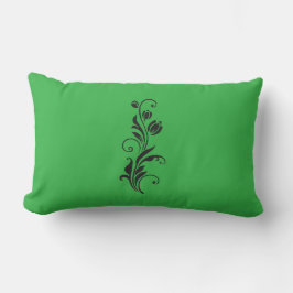 Elegant Ornamental Floral Flower Art Lumbarkudde
