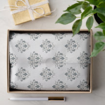 Elegant Ornamenterad Bröllopsvävnadspapper