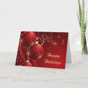 Elegant Ornaments in Red, Glad helg