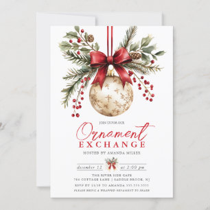 Elegant Ornamentsutbytesinbjudan Inbjudningar