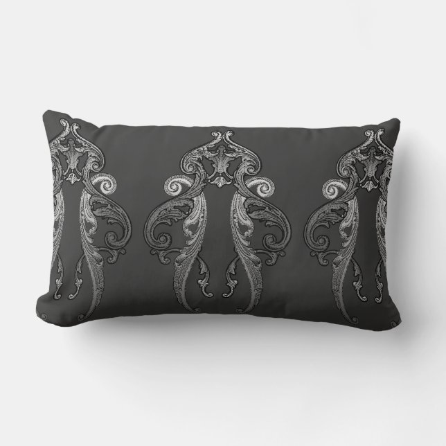Elegant Ornate Goth Design Dekorativ kudde (Framsida)