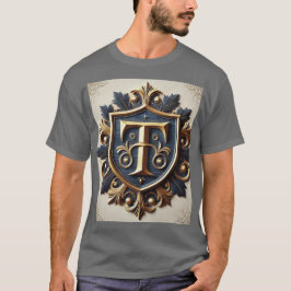 Elegant Ornate Heraldisk Sköld T Shirt