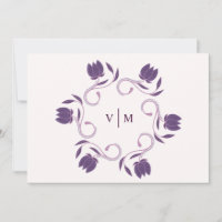 Elegant Ornate Paisley-Blommigten Spara datum