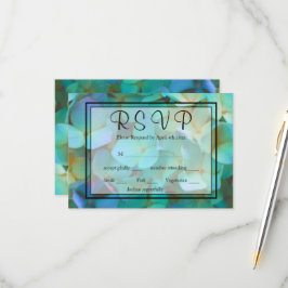 Elegant OSA av blåblåblått rosa Kort