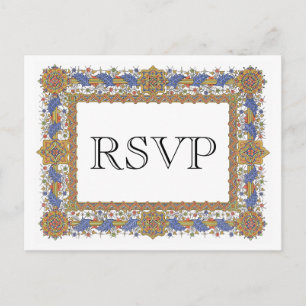Elegant OSA Guld Geometric Anpassningsbar Postcard Inbjudan Vykort