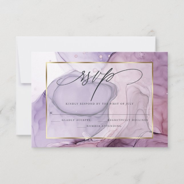 Elegant OSA Ro Amethyst Marble Bläck (Framsida)