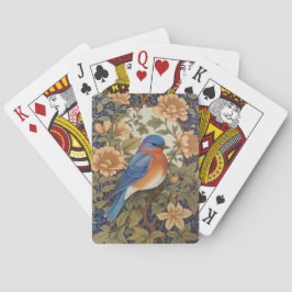 Elegant Östra Bluebird William Morris Inspired Casinokort