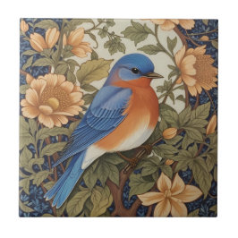 Elegant Östra Bluebird William Morris Inspired Kakelplatta