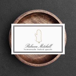 Elegant Oven Mitt Logotyp för bakverk, bakverk Visitkort