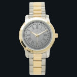 Elegant överdimensionerad herrklocka i tvåton armbandsur<br><div class="desc">Varje outfit skulle se fantastisk ut när den kombineras med denna moderna, överdimensionerade herrklocka i tvåton. Den är idealisk för både formella evenemang och vardagsbruk tack vare sin långlivadhet och användning av högkvalitativa material.</div>