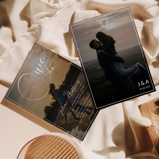 Elegant - överlägg 2 - foto Bröllop Inbjudningar (Skapare uppladdad)