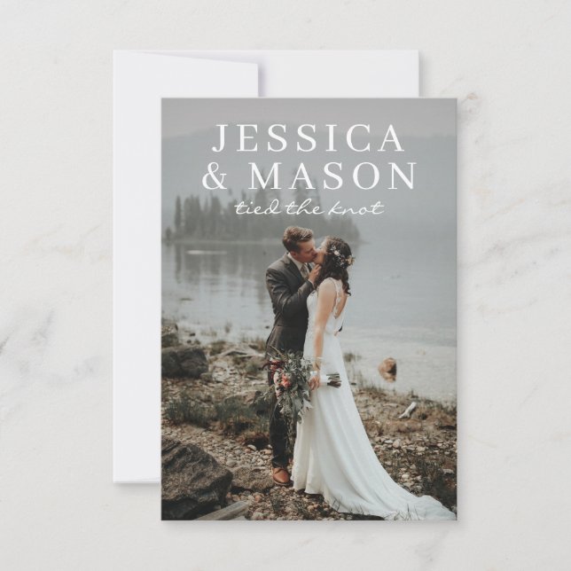 Elegant överlagring Förlovningsinbjudan Inbjudningar (Framsida)