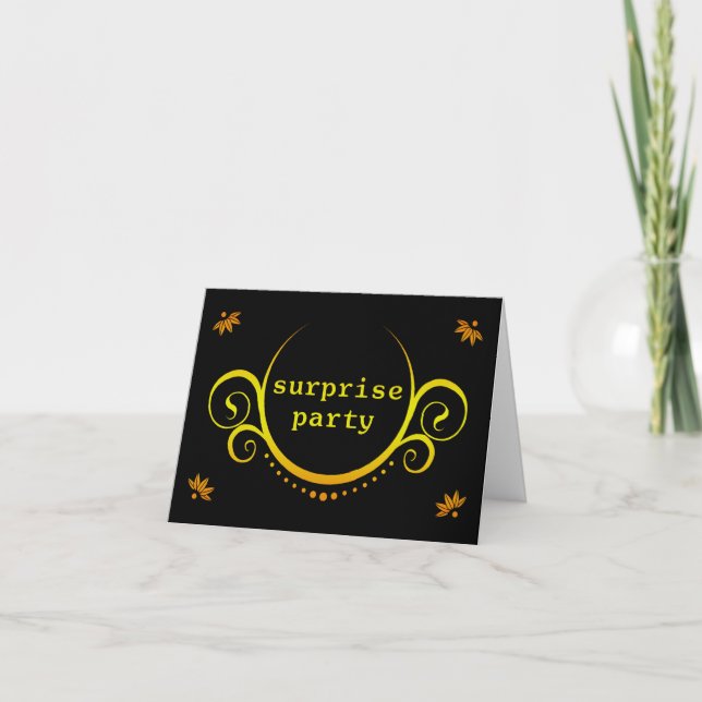 elegant överrrakningpartyinbjudan inbjudan (Framsida)