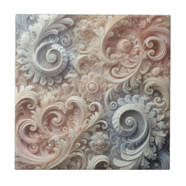 Elegant Övertoning Pastel Snöre Mönster Kakelplatta