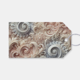 Elegant Övertoning Pastel Snöre Mönster Medium Gif Presentetikett