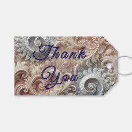 Elegant Övertoning Pastel Snöre Mönster Presentetikett