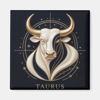 ♉ Elegant Oxen Zodiac Guld Tjur Astrologi ✨ Magnet