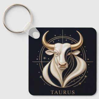 ♉ Elegant Oxen Zodiak Guld Tjur Astrologi ✨ Nyckelring