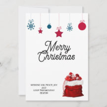 Elegant på vit och röd | God Jul