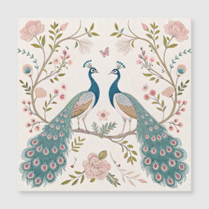 Elegant Påfågel Blommig Vintage (5)