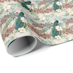 Elegant Påfågel Presentpapper