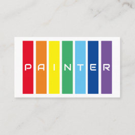 Elegant Painters rainbågar färgadens fyrkanter Visitkort