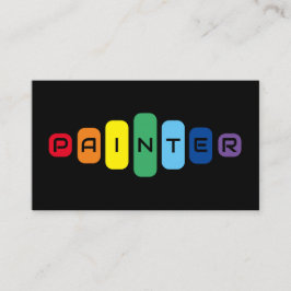 Elegant Painters regnbåge färgad brev Visitkort
