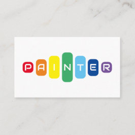 Elegant Painters regnbåge färgad brev Visitkort