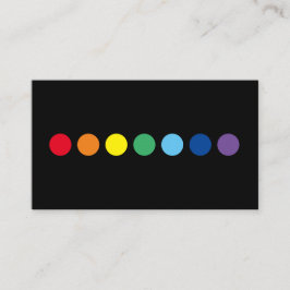Elegant Painters regnbåge färgad punkter Visitkort