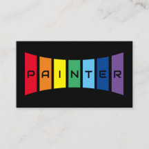 Elegant Painters regnbåge färgad rand