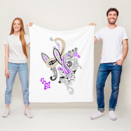 Elegant Paisley Blommig Kastfilt Fleecefilt
