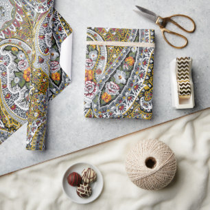 Elegant paisley mönster presentpapper