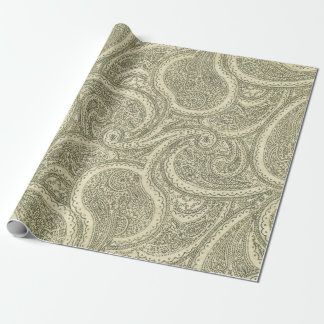 Elegant Paisley Ornate intricate black and white Presentpapper