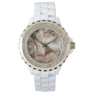 Elegant pälsstruktur armbandsur