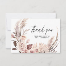 Elegant Pampas Grass Boho Blommigt Möhippa