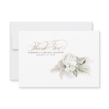 Elegant Pampasgräs Vit Blommig Tack