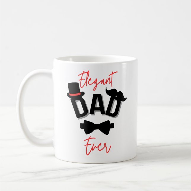 Elegant Pappa Alltid Fars dag Kaffemugg (Vänster)