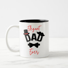 Elegant Pappa Alltid Fars dag Två-Tonad Mugg