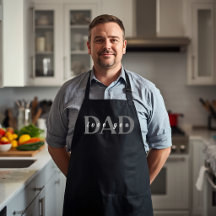 Elegant Pappa Älskar Dig Svart Förkläde