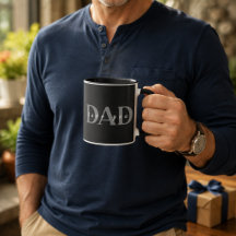Elegant Pappa Älskar Dig Svart Mugg