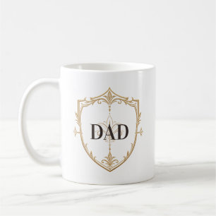Elegant Pappasköld Fars Dag Mugg