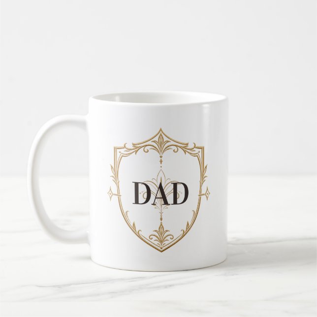 Elegant Pappasköld Fars Dag Mugg (Vänster)