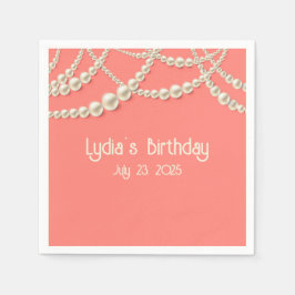 Elegant Pappra blöjor med pepparl-accenter Pappersservett