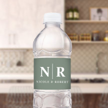 Elegant Par Bröllop Monogram Personlig