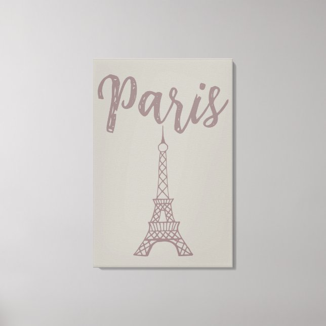 Elegant Paris Eiffeltornet Canvas Väggkonst  (Framsida)